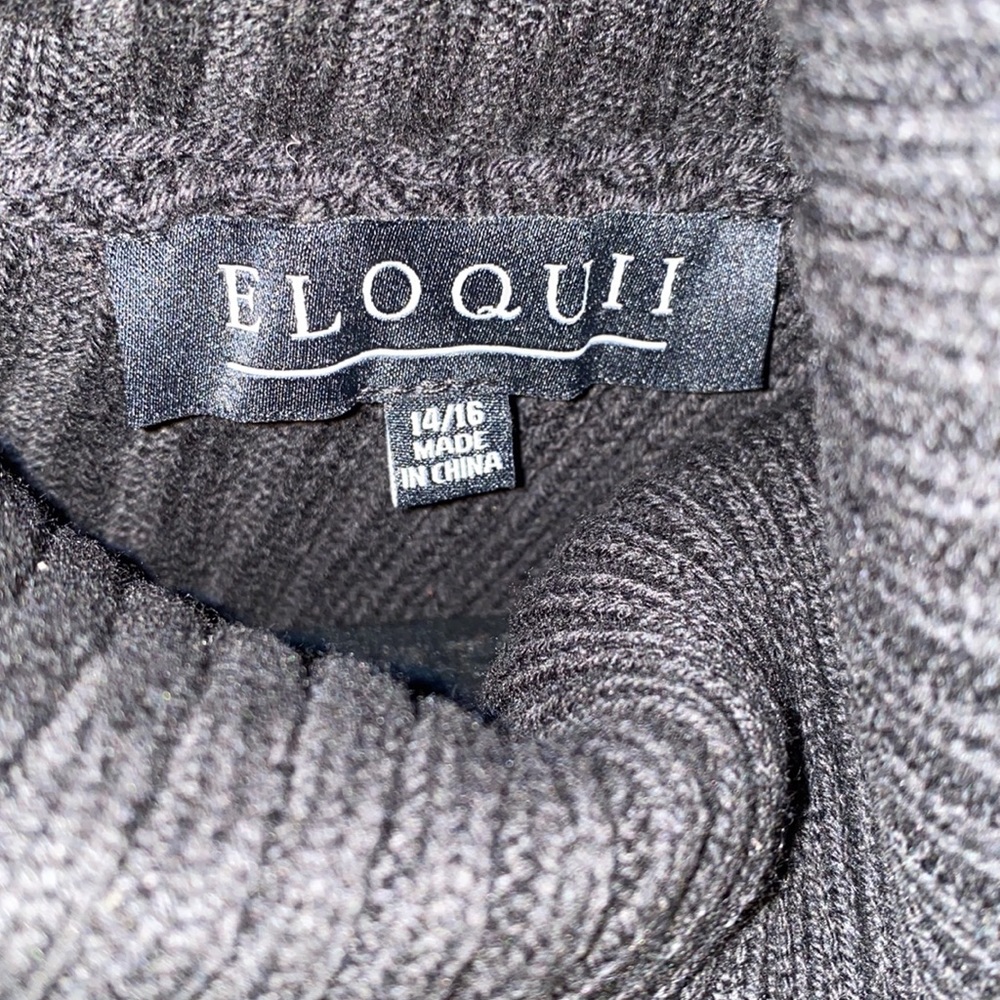 Eloquii Turtleneck Layering Sleeve Sweater - Picture 6 of 6